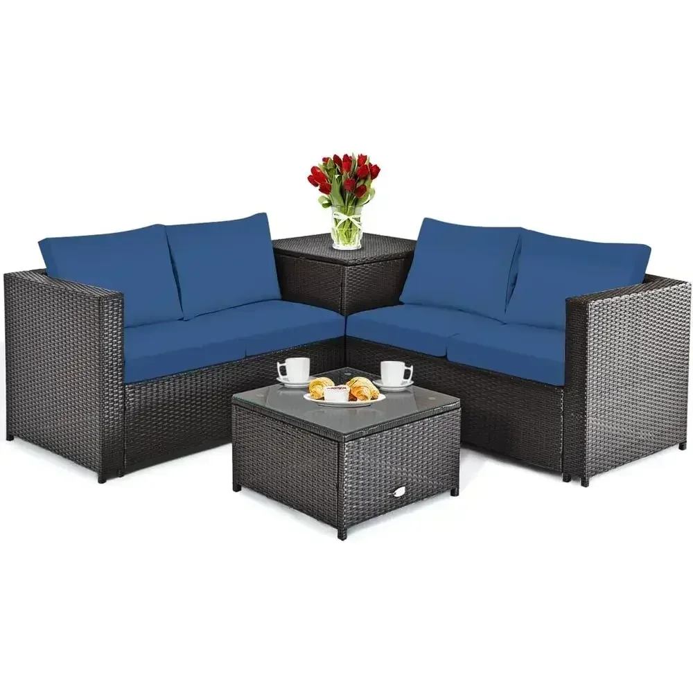 Outdoor Furniture Loveseat - Juego de Muebles de Patio Resistentes