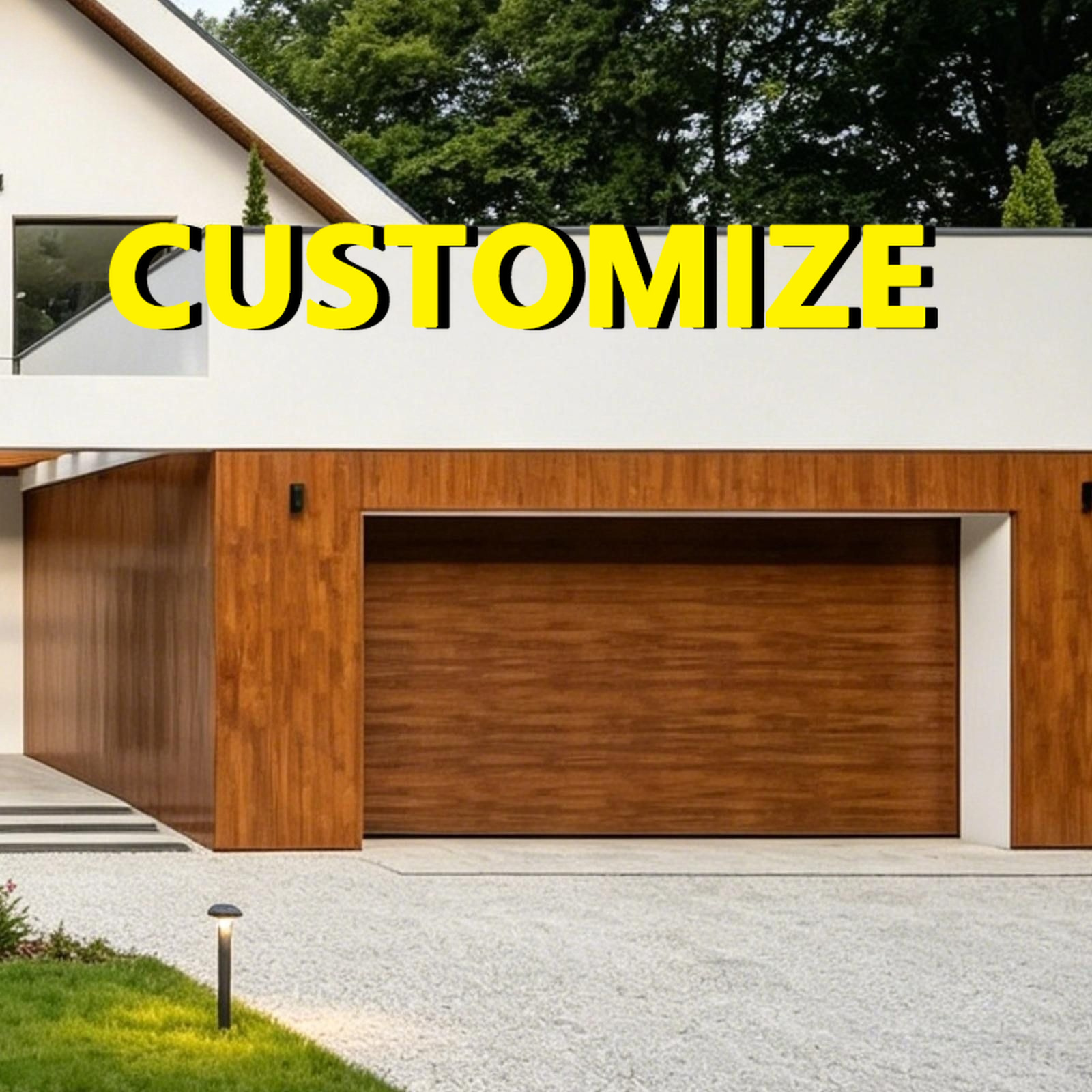 Outdoor Furniture European - Puerta de Garaje de Aluminio Personalizada