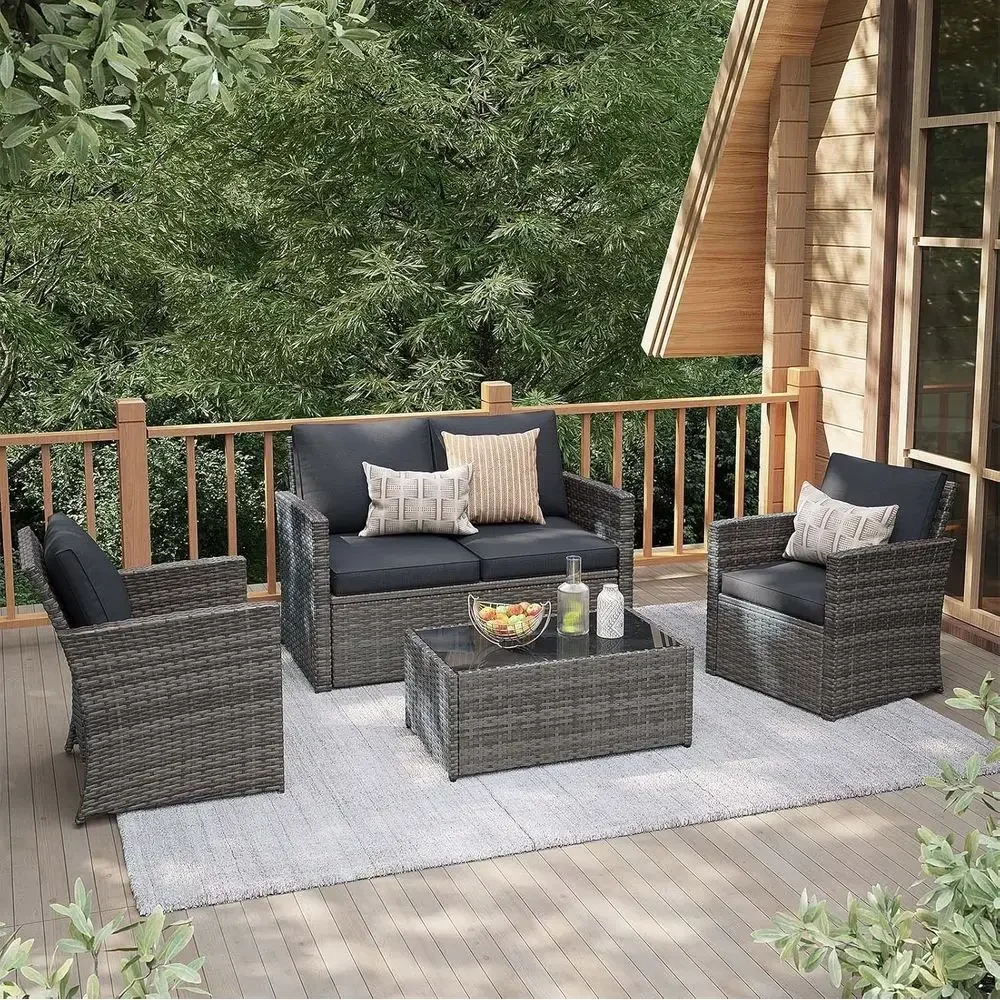 Outdoor Furniture Loveseat - Juego de muebles de patio para