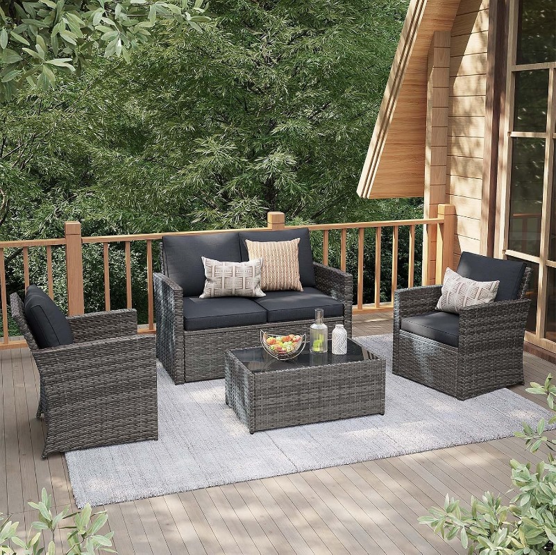 Outdoor Furniture Loveseat - Conjunto de Muebles de Patio JOIVI,