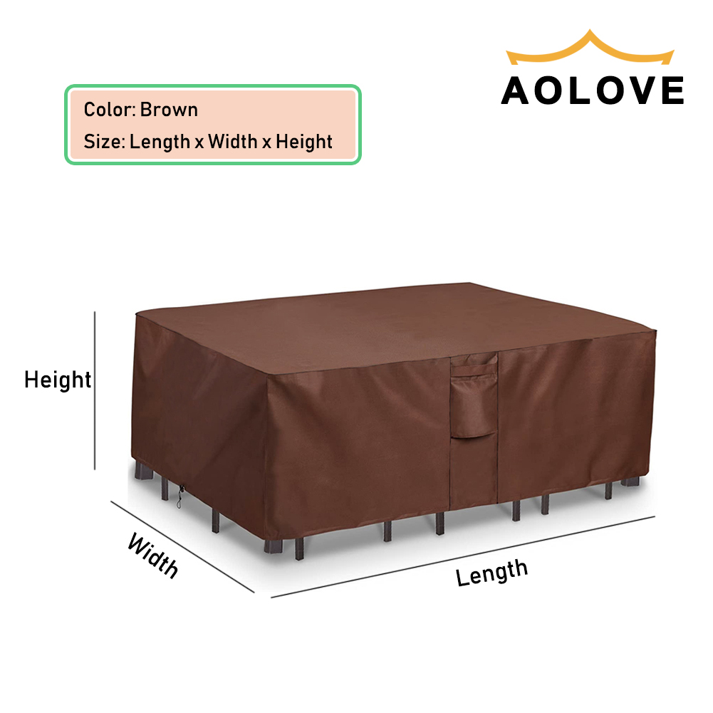Marrón 420D HEAVY DUTY Cubiert - Outdoor Furniture Manufacturer reseña y precio