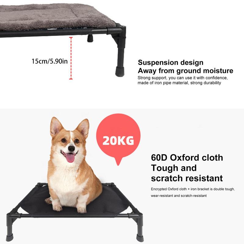 Cama para perro elevada al air - Camping Cot Foldable reseña y precio