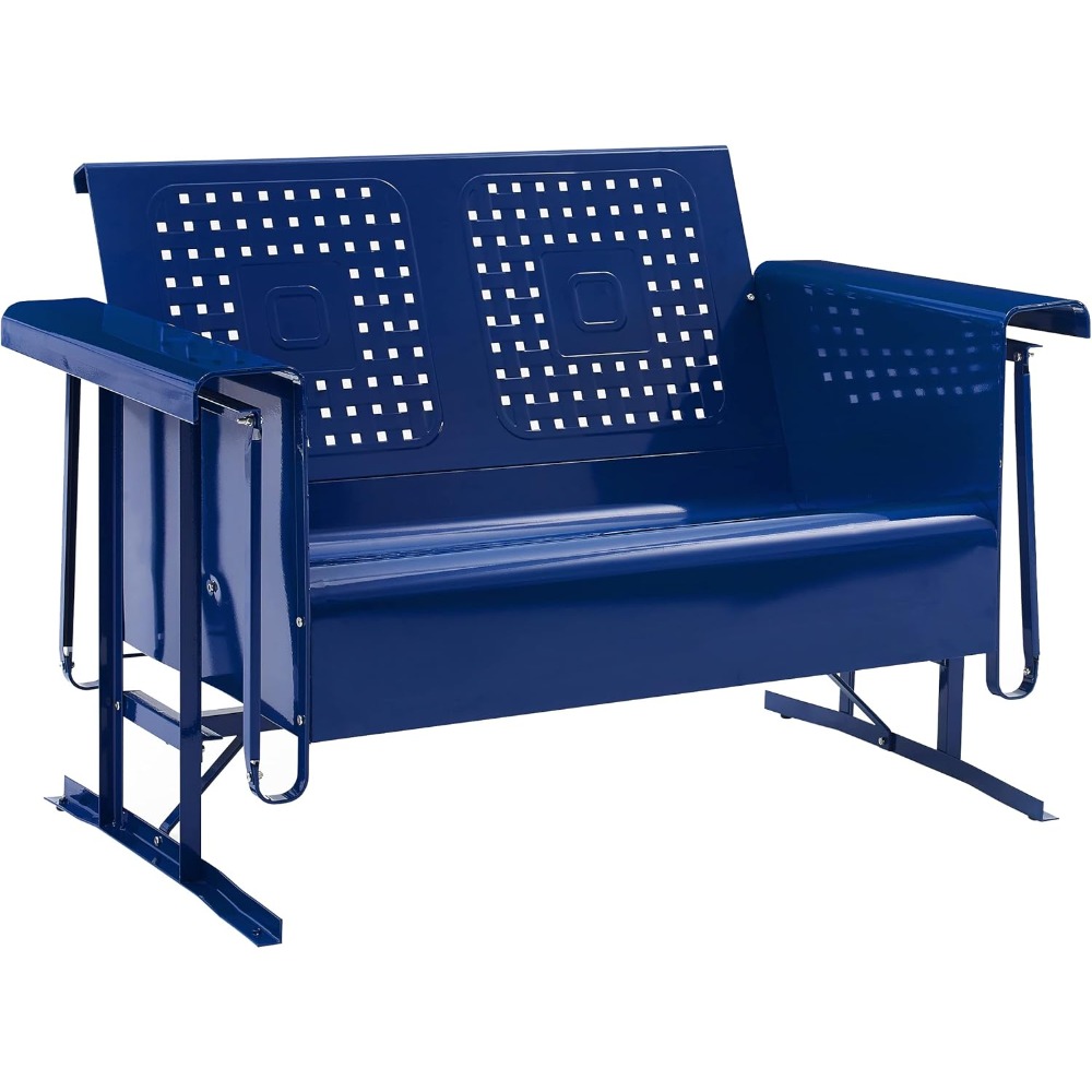 Bates Retro Metal Outdoor Love - Outdoor Furniture Loveseat reseña y precio