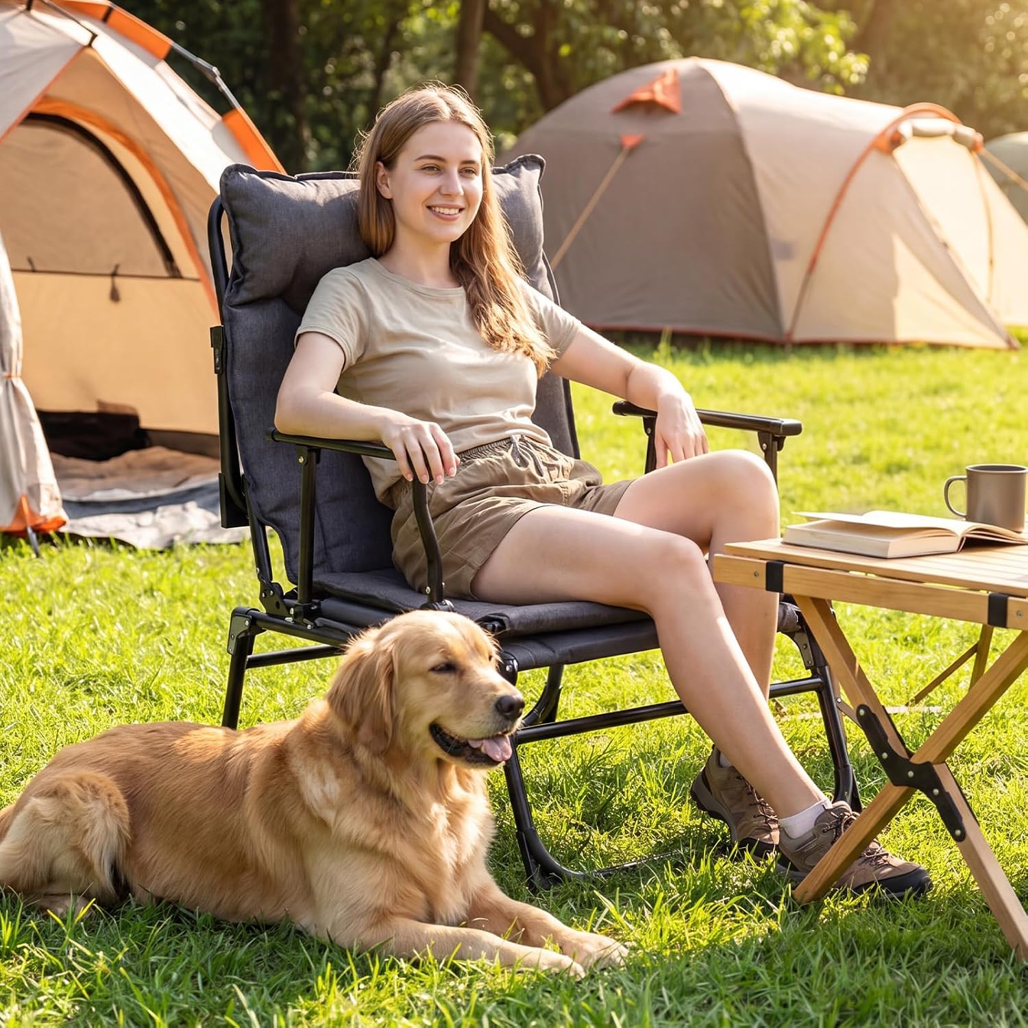 Juego de 2 sillas plegables pa - Camping Cot Foldable reseña y precio