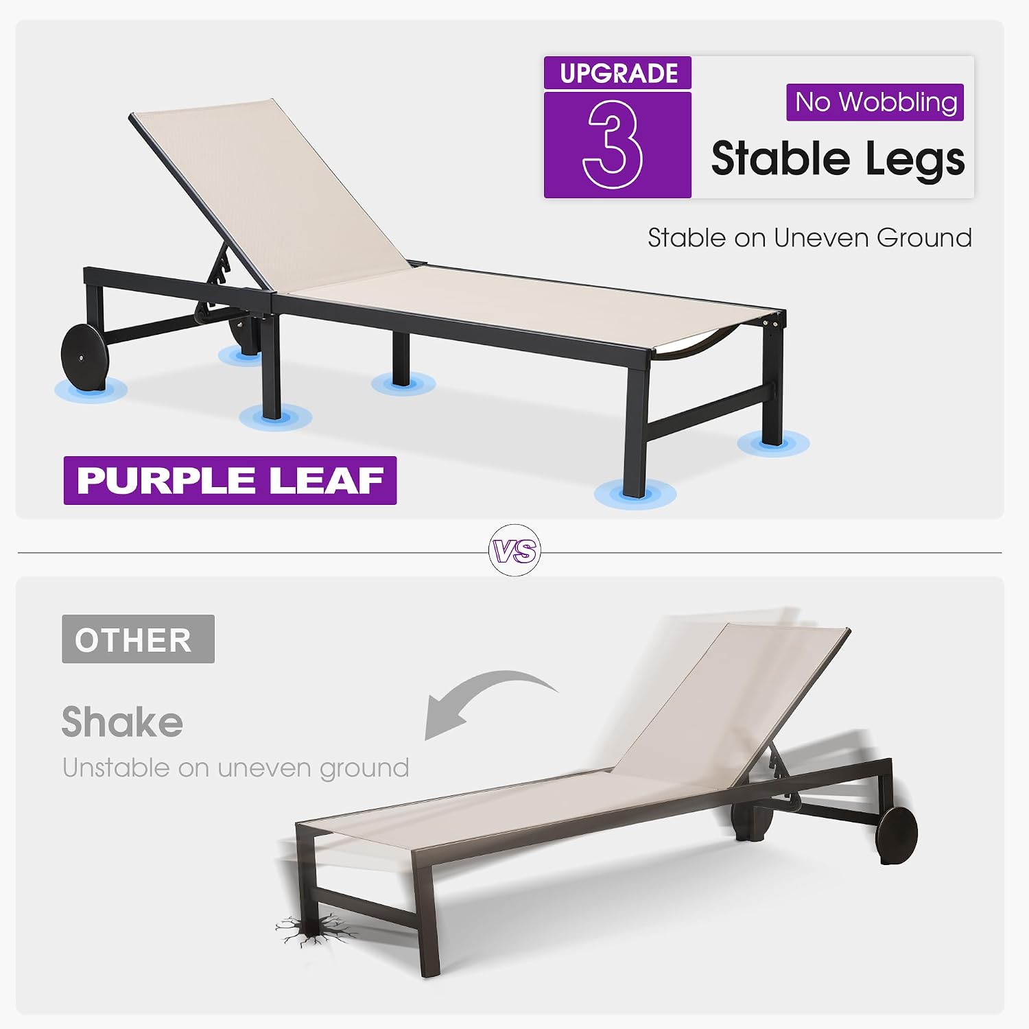 Juego de tumbonas para exterio - Outdoor Furniture Quick Dry reseña y precio