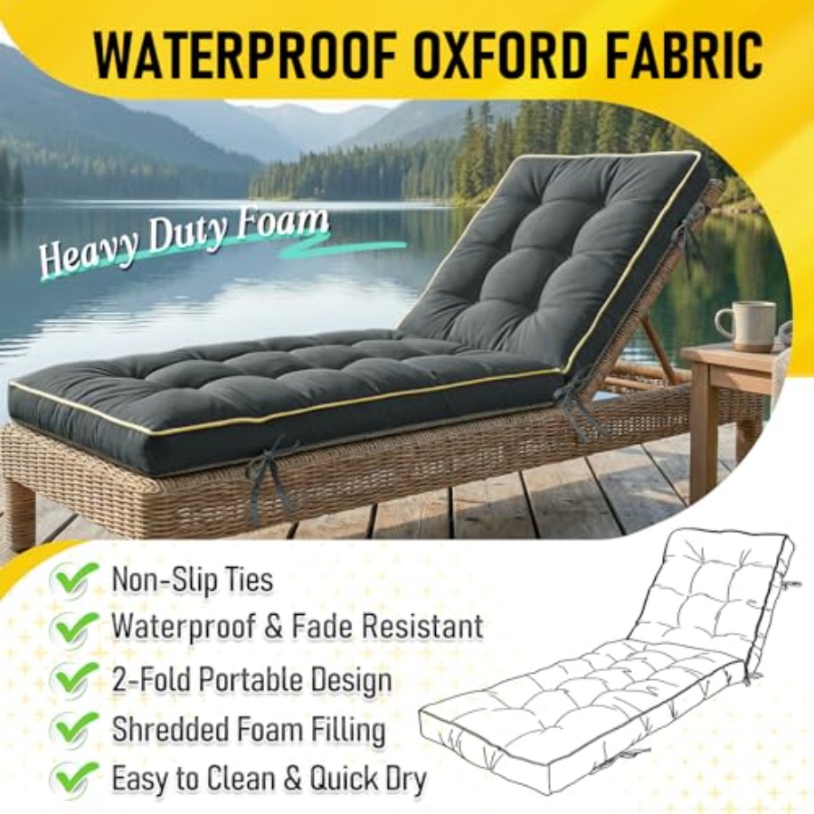 Cojín Plegable para Tumbona x2 - Outdoor Furniture Quick Dry reseña y precio