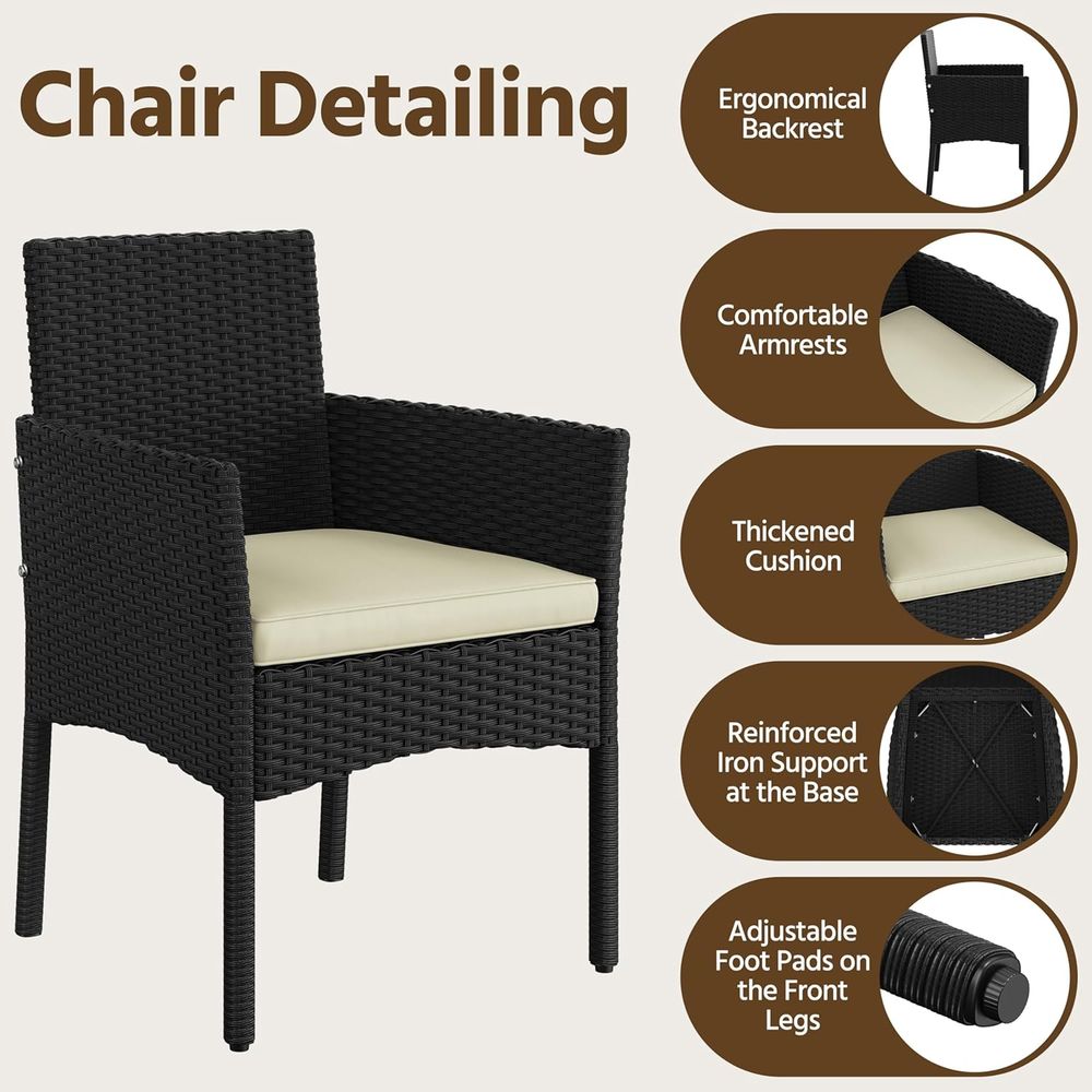 Juego de Muebles de Patio de 4 - Outdoor Furniture Loveseat reseña y precio