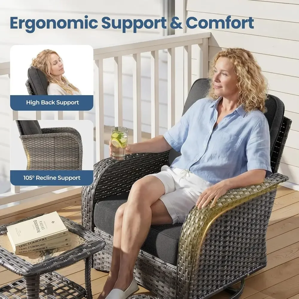 Juego de Muebles de Patio de 5 - Outdoor Furniture Loveseat reseña y precio