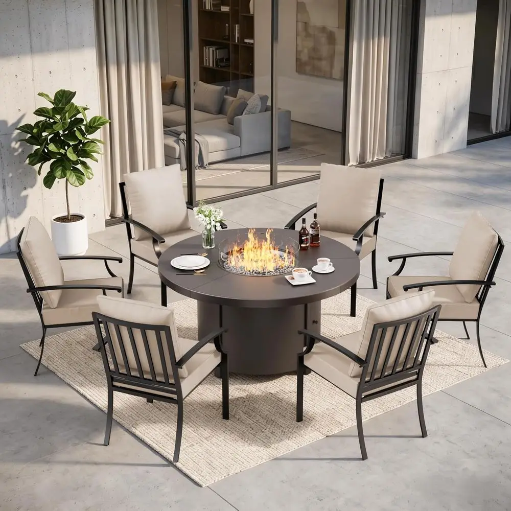 Juego de Muebles de Patio de 7 - Outdoor Furniture On Sale reseña y precio