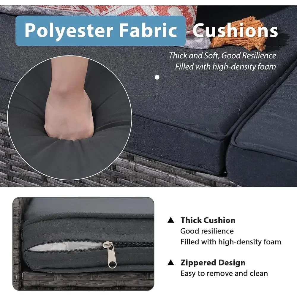 Juego de muebles de patio para - Outdoor Furniture Loveseat reseña y precio