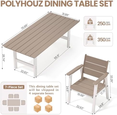 Conjunto de Comedor para Exter - Outdoor Furniture On Sale reseña y precio