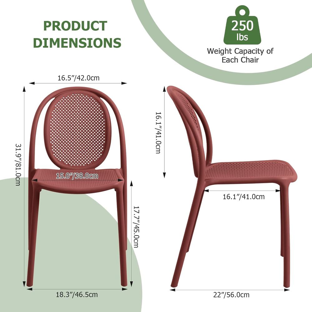 Juego de 6 Sillas de Comedor A - Outdoor Furniture Easy To Clean reseña y precio