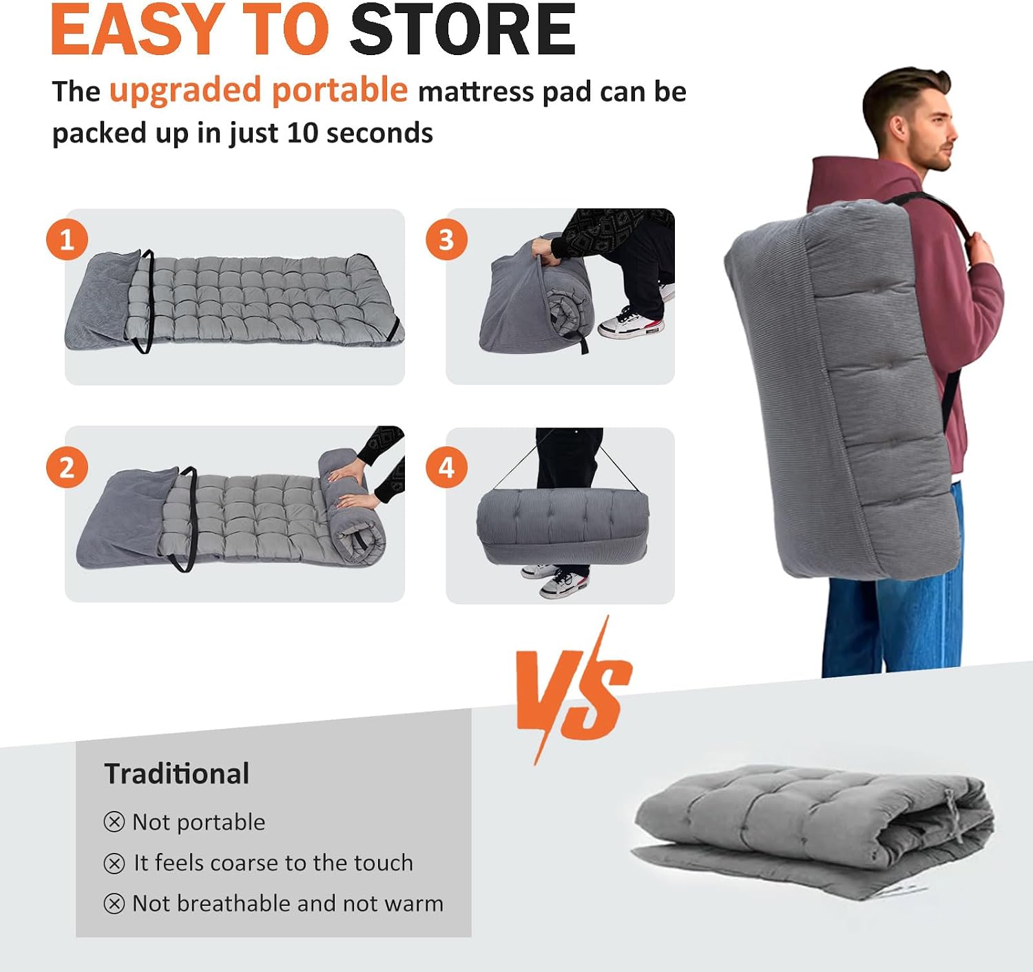 Cama de Campaña Plegable para  - Camping Cot Foldable reseña y precio