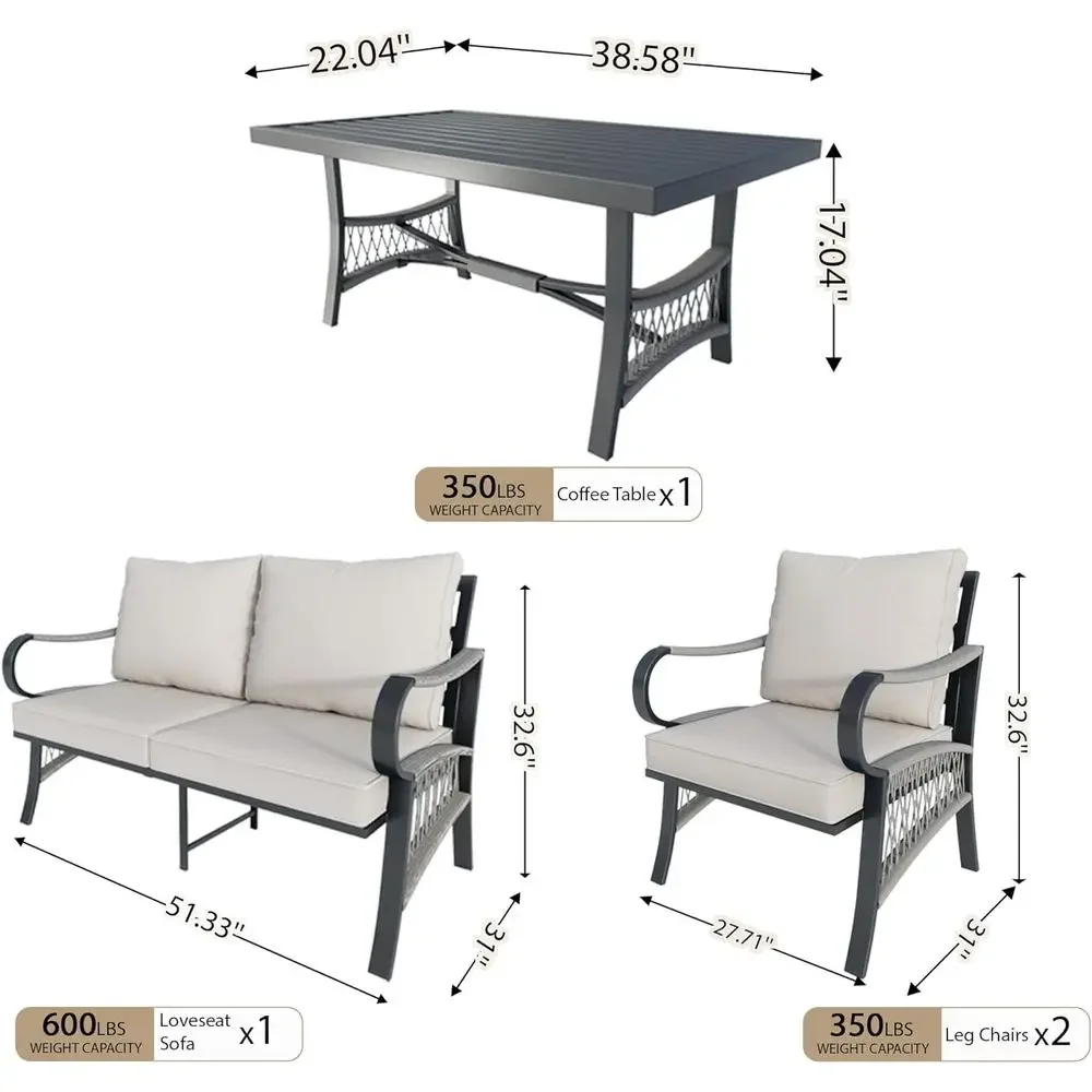 Juego de Muebles de Patio de M - Outdoor Furniture Loveseat reseña y precio