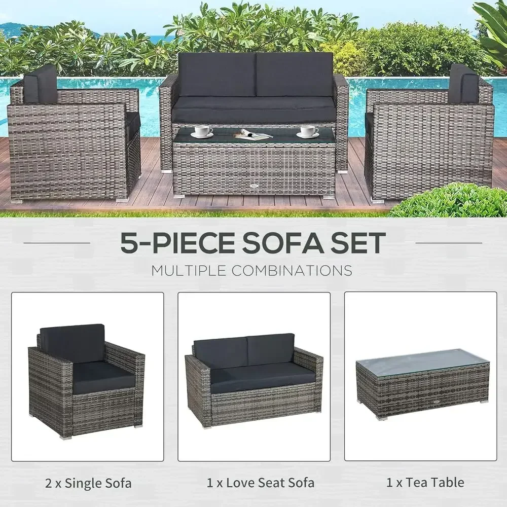 Juego de muebles seccionales d - Outdoor Furniture Loveseat reseña y precio