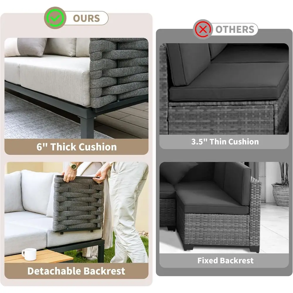Juego de Muebles de Patio de 8 - Outdoor Furniture On Sale reseña y precio