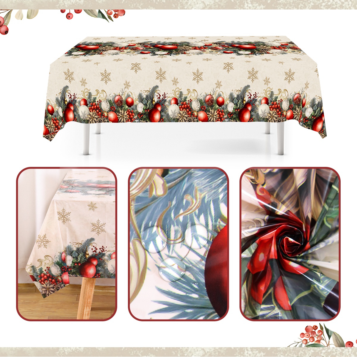 Mantel Floral de Navidad, Dise - Outdoor Furniture Vintage reseña y precio