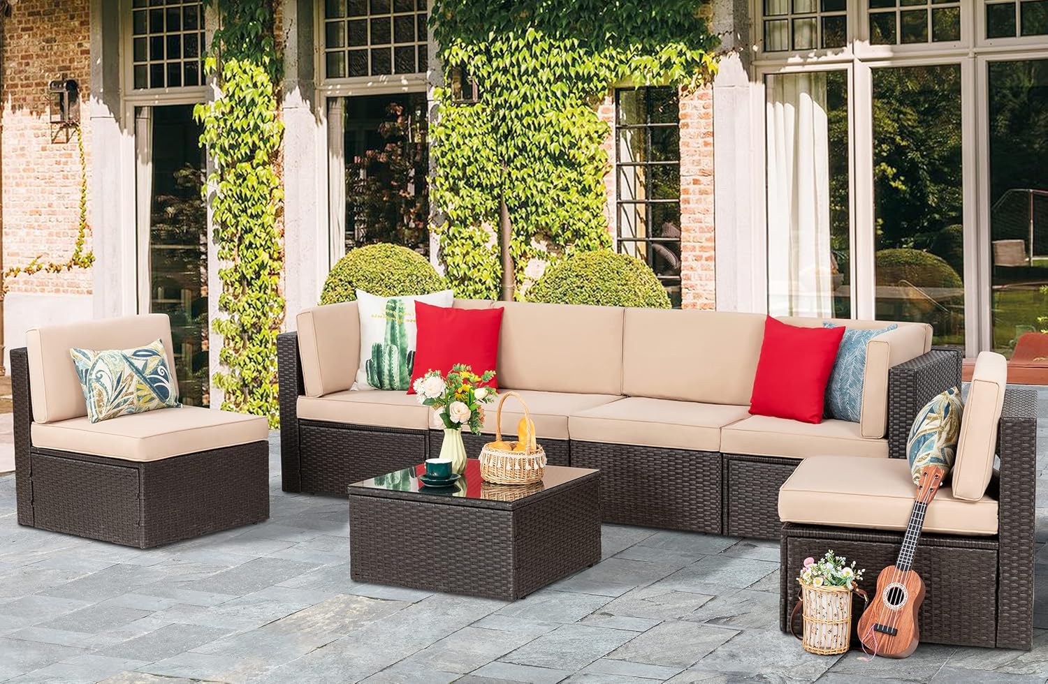Juego de Muebles de Patio de 8 - Outdoor Furniture On Sale reseña y precio