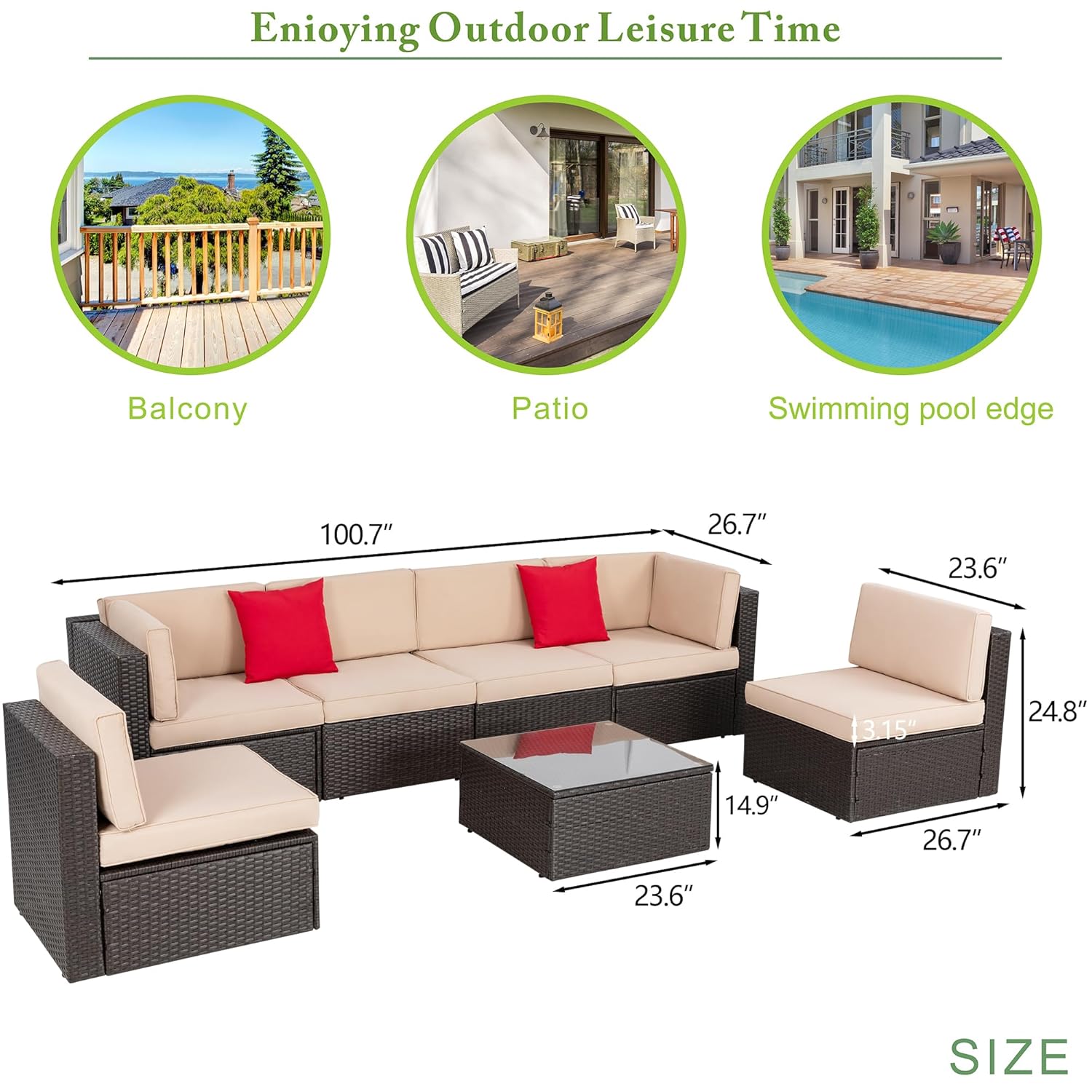 Juego de Muebles de Patio de 8 - Outdoor Furniture On Sale reseña y precio