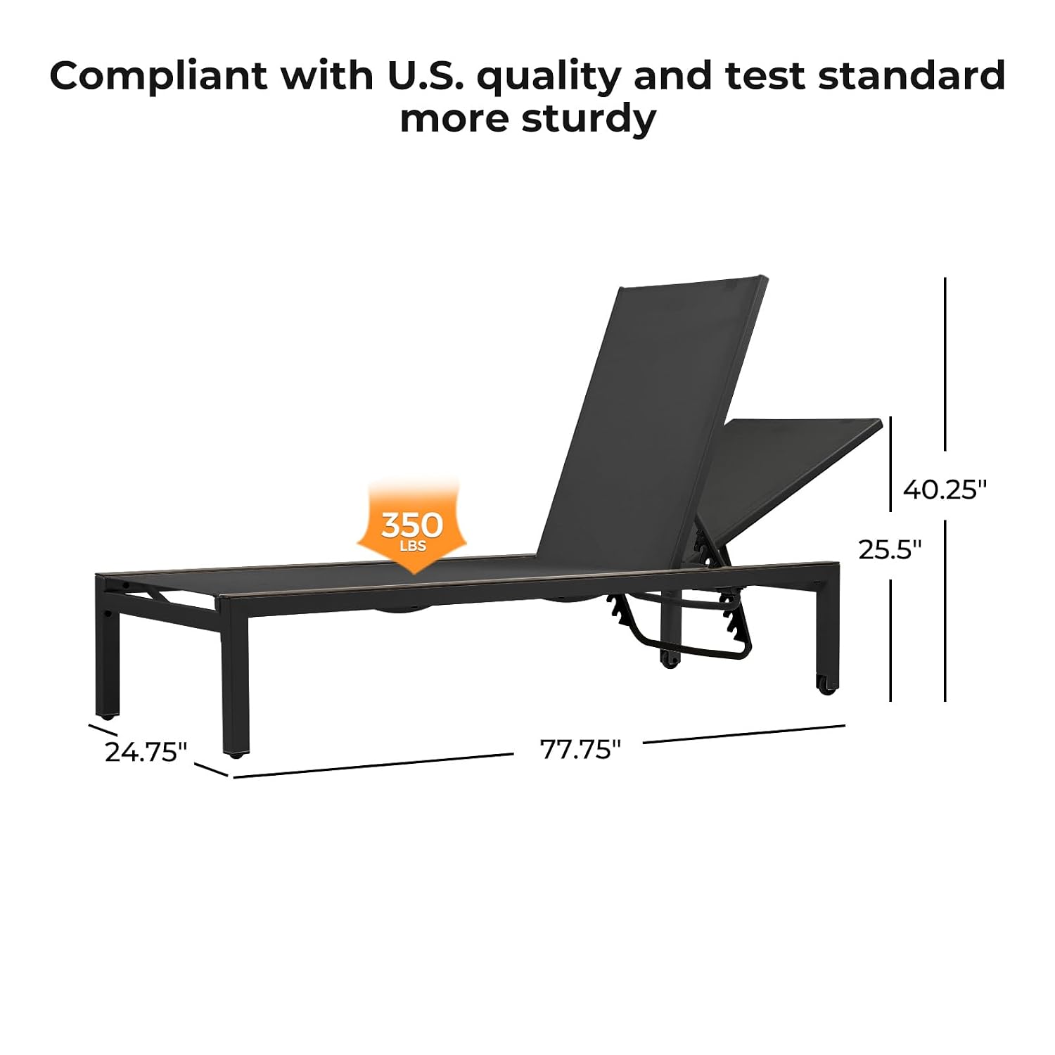 Sillón Reclinable Extra Largo  - Outdoor Furniture Quick Dry reseña y precio